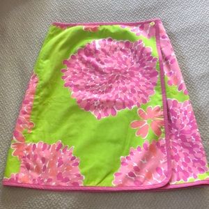 Lilly Pulitzer reversible wrap skirt